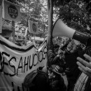 <p>Manifestación antidesahucios en Mataró. </p>