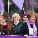 <p>Mujeres en la manifestación del 8 de marzo de 2018 en las calles de Madrid. </p>