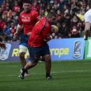 <p>Jugadores de la selección española de Rugby, durante el partido de clasificación para el Mundial contra Alemania. </p>