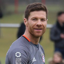 <p>Xabi Alonso en un entrenamiento del Bayern de Múnich, 14 de marzo de 2017.</p>