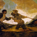 <p><em>Duelo a garrotazos</em>, pintura de Francisco de Goya (1820).</p>