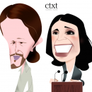 <p>Pablo Iglesias e Irene Montero</p>