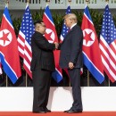 <p>Kim Jong Un y Donald Trump en Singapur, 12 de junio de 2018.</p>