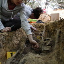 <p>Exhumación de la Asociación por la Recuperación de la Memoria Histórica en San Justo de la Vega, León.</p>