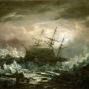 <p>'La peligrosa posición del HMS Terror del capitán Back en las regiones árticas en el verano de 1837'</p>
