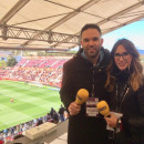 <p>Sara Giménez antes del Girona - Espanyol, del 6 de abril.</p>