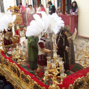 <p>Paso de Nuestro Padre Jesús de la Sentencia en Sevilla, durante la Semana Santa de 2005.</p>
