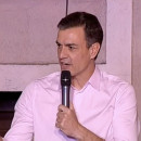 <p>Comparecencia de Pedro Sánchez tras los resultados electorales.</p>