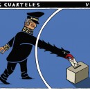 <p>Voto en los cuarteles.</p>