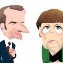 <p>Emmanuel Macron y Angela Merkel.</p>
<p> </p>