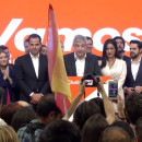 <p>José Manuel Villegas valora los resultados electorales en la sede de Ciudadanos en Madrid.</p>