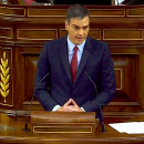 <p>Pedro Sánchez, durante su discurso en el debate de investidura.</p>