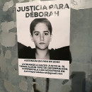 <p>Un cartel reclama justicia para Déborah. Imagen obtenida de Facebook.</p>