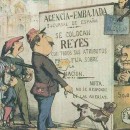 <p>Caricatura sobre la sucesión monárquica en la revista La Flaca (1869).</p> (: DP)