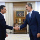 <p>Audiencia de Pedro Sánchez con Felipe VI el martes 17 de septiembre.</p>