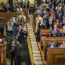 <p>Adriana Lastra durante su intervención en la sesión de investidura.</p>