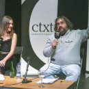 <p>Marina Lobo y Willy Veleta en la fiesta del III aniversario de CTXT.</p>