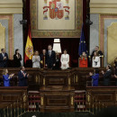 <p>Los reyes, la princesa y la infanta presiden la Solemne Sesión de Apertura de la legislatura.</p>