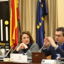 <p>Joan Barata en la presentación del informe de la PDLI sobre la ley mordaza en el Congreso de los Diputados.</p>