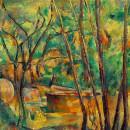 <p><em>La Meule et citerne en sous-bois</em>, de Paul Cézanne.</p>