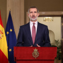 <p>Discurso de Felipe VI, el 18 de marzo. </p>