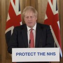 <p>El primer ministro británico Boris Johnson informa sobre el brote de coronavirus el 22 de marzo de 2020.</p>