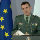 <p>El general Jose Santiago, jefe de Estado Mayor de la Guardia Civil, durante una rueda de prensa. </p>