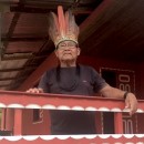 <p>El cacique Manary (Francisco Apurinã), líder de una aldea indígena</p>
