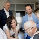 <p>Isabel Díaz Ayuso visita el Hospital de Guadarrama junto con el consejero de Sanidad, Enrique Ruiz Escudero (2019).</p>