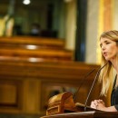 <p>Cayetana Alvárez de Toledo, durante su interpelación a Pablo Iglesias el pasado 27 de mayo en el Congreso.</p>