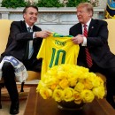<p>Encuentro entre Trump y Bolsonaro en Washington en marzo del 2019.</p>