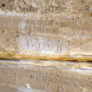 <p>Grafiti de Lord Byron en el templo de Poseidón, en el cabo Sunión. </p>