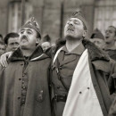 <p>Francisco Franco y Millán Astray, en el cuartel de Dar Riffien (1926).</p>