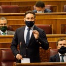 <p>Santiago Abascal en la sesión de control al Gobierno del 14 de octubre.</p>