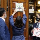 <p>Díaz Ayuso presenta el pasado 24 de noviembre el sello Garantía Madrid en el restaurante Casa Botín.</p>