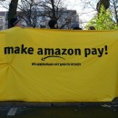 <p>Manifestación 'Make Amazon Pay' en Berlín, el pasado 24 de noviembre de 2017. </p> (: Leonhard Lenz)