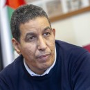 <p>Abdulah Arabi, delegado del Frente Polisario para España, durante la entrevista. </p>