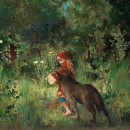 <p>Caperucita Roja. Óleo de Carl Larsson pintado en 1881.</p>