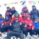 <p>Los 10 nepalíes que lograron la ascensión.</p>