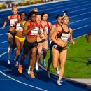 <p>Competición de 800 metros femeninos en el Istaf Berlin 2011, en la que participó Caster Semenya.</p>