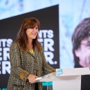 <p>Laura Borràs en el acto central de campaña en Vic (Barcelona).</p>