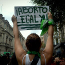 <p>Pañuelazo en Ciudad de México por el aborto legal (2018). / <strong>Danielle Lupin</strong></p>