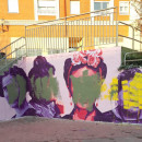 <p>Mural feminista de Getafe, tras ser destrozado en la madrugada del 8M. </p>