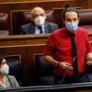 <p>Pablo Iglesias contesta a las preguntas durante la sesión de control de este 17 de marzo.</p>