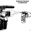 <p>Agresiones policiales a periodistas.</p>