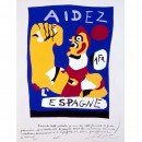 <p>Aidez l'Espagne. Joan Miró (1937).</p>