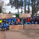 <p>Protestas en el campamento de Las Raíces en Tenerife.</p>