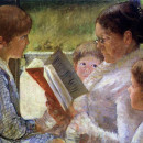<p><em>Leyendo a los niños</em> (1880).</p>