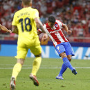 <p>Suárez anota el primer gol del Atleti. </p>
