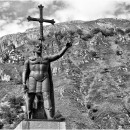 <p>Monumento a Don Pelayo en Covadonga, creado por Gerardo Zaragoza e inaugurado en 1964.</p>